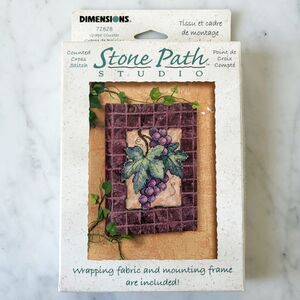 Dimensions Stone Path Studio Grape Cluster Counted Cross Stitch Kit 72828